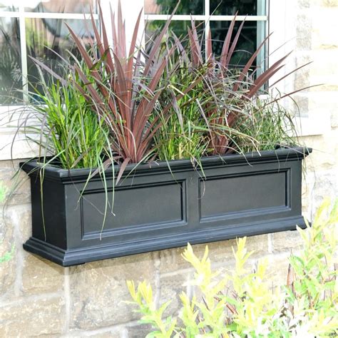 wall mounted metal window boxes|mayne self watering window boxes.